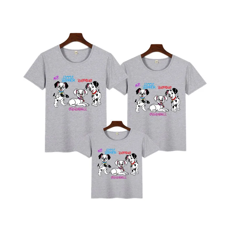 Dalmatian Fire Dog/футболка Одинаковая одежда для семьи Подарочная футболка на день рождения для папы, мамы и дочки, платье для мамы и меня