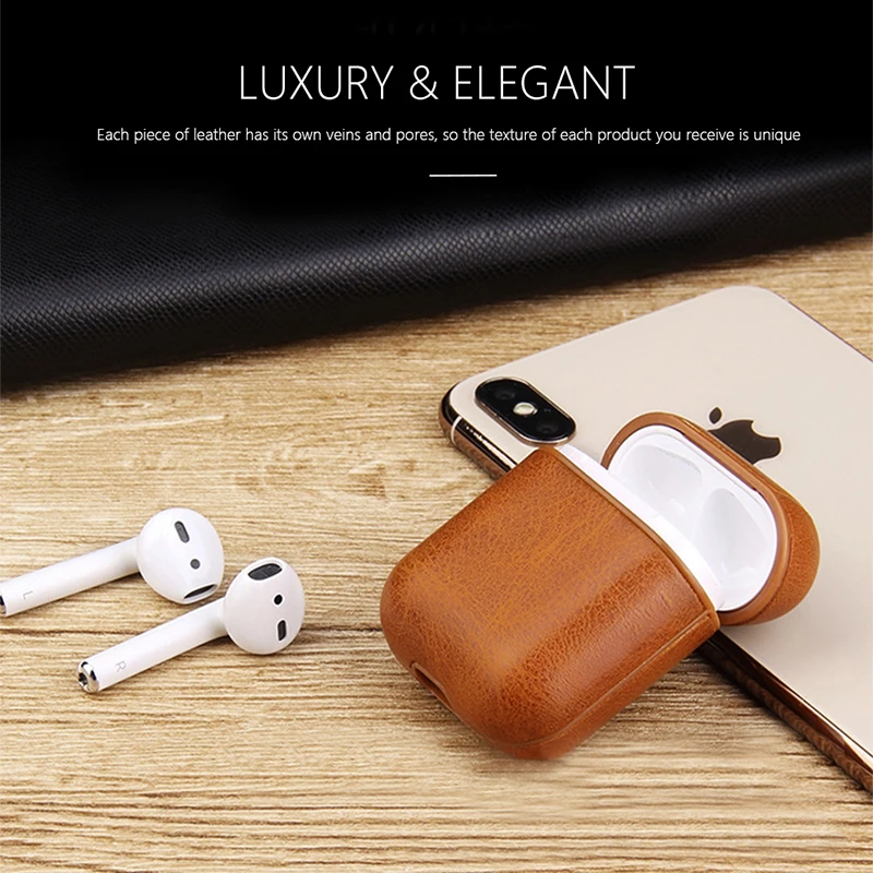 Cute Airpods Pro Leather Case Luxury Elegant Design Protective