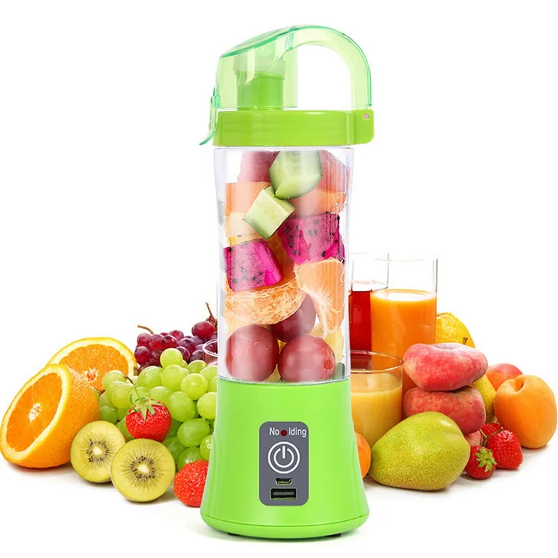

Portable Juicer Plastic Juice Machine With Sealing Cup Cover Fruit Mixer Smoothie Maker USB Rechargeable Multi-function