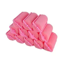 12 шт. светильник розовая губка-бигуди для укладки волос подушка из мягкой пены губчатые валики бигуди для парикмахерских Инструменты для укладки волос