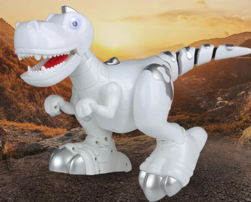Развивающий аниматронный Электрический ходячий динозавр Индуктивная игрушка 908C сенсорный зондирующий интерактивный динозавр с танцами и музыкой