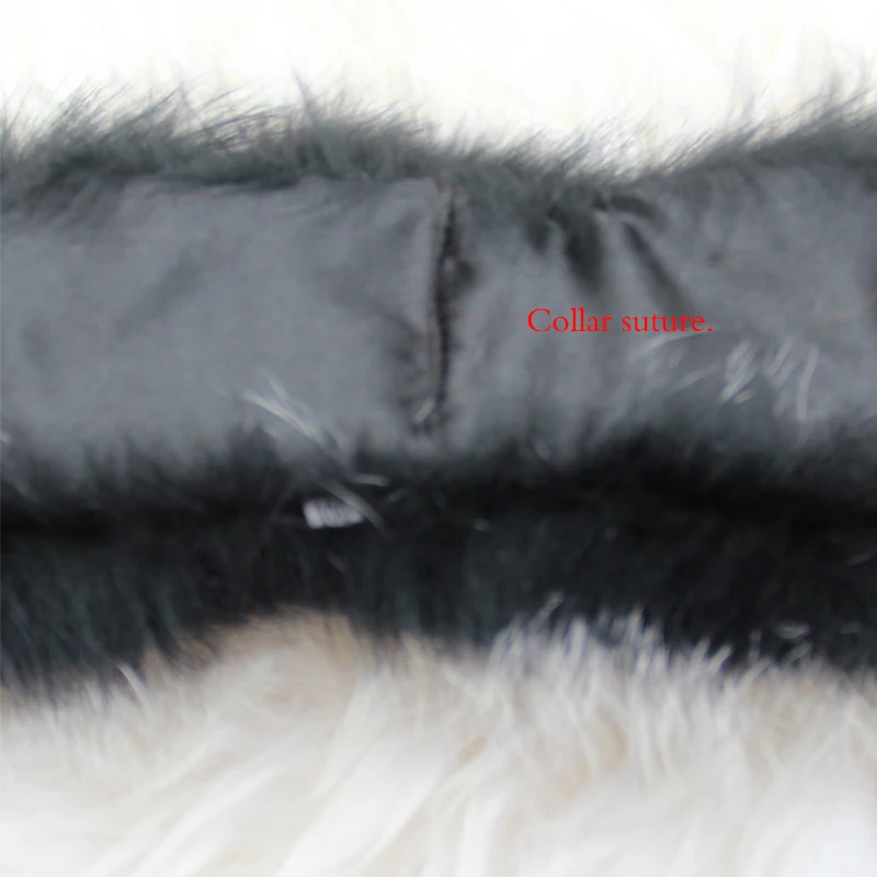 2017 реальные Rraccoon меховой воротник зима теплый шарф воротник для Для женщин пальто удалить Подлинная Большой Размеры шарфы черный меховой