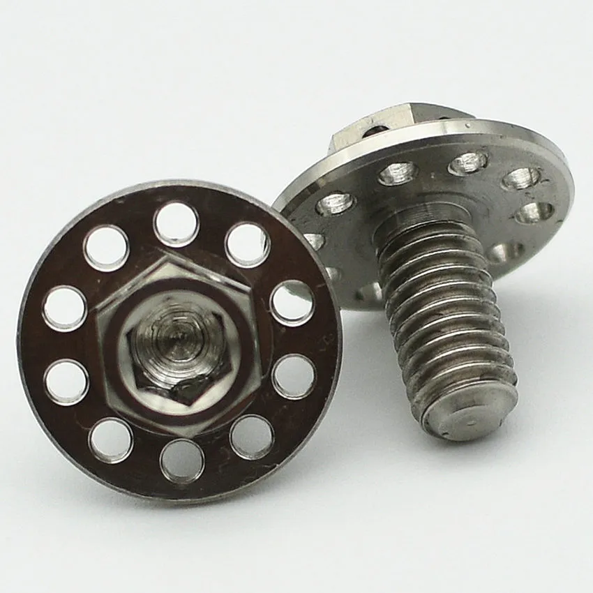 

24/50pcs Ti Bolt M6 M6x12mm Ti Bolts Brake Motorcycle Case Repair Screws Decorative Screws Hex Socket Flange Head Ti Fastener