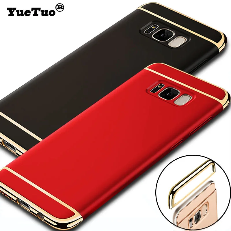 

YueTuo Luxury 3 in 1 Case For Samsung Galaxy S8 plus S 8 S8plus Original Ultra Slim Matte Hard Plastic Phone Back Cover Coque