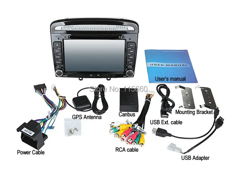 RoadRision 2Din Android 6,0 мультимедийный автомобильный DVD gps навигатор для peugeot 408/308/308SW Авторадио Стерео головное устройство черный/серый