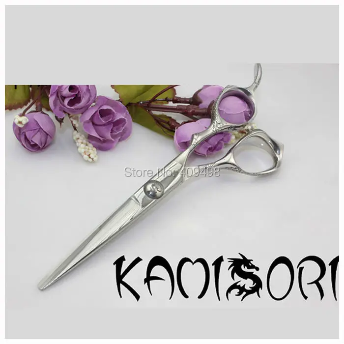 KAMISORI professional Damascus steel 5.5 6 inch hair cutting scissors barber hairdressing shears