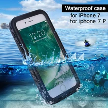 20 шт./партия Роскошный Водонепроницаемый чехол для сотового телефона для Apple iPhone 7 Plus покрытие полное покрытие Жесткая Броня с жесткой задней панелью+ TPU для iPhone 6 6 S