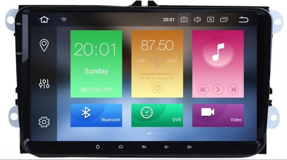 

Android 8.1 Car DVD Video Gps player for VW Volkswagen Transporter T5 EOS Touran Scirocco Sharan Bora Jetta Head Unit DVD PC