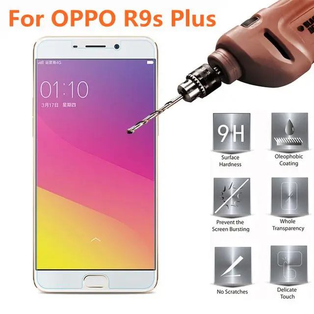 2.5D Закаленное стекло для OPPO R9s Plus Высококачественная защитная пленка