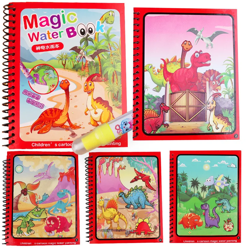 

Magic Water Drawing Book Coloring Book Doodle Free Magic Pen Painting Board Juguetes For Children Education Montessori Drawing