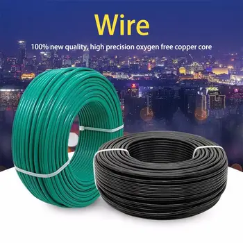 

100M 328.08FT Wire BVR 1 Square Metal Core Multi-strand Multi-core Oxygen-free Copper PVC Insulation Layer Flame Retardant Cable
