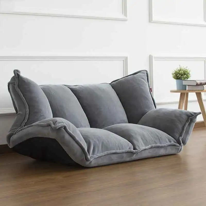 Ленивый диван татами один напольный диван-кровать съемный моющийся складной стул карамельный цвет Повседневная спальня Ян