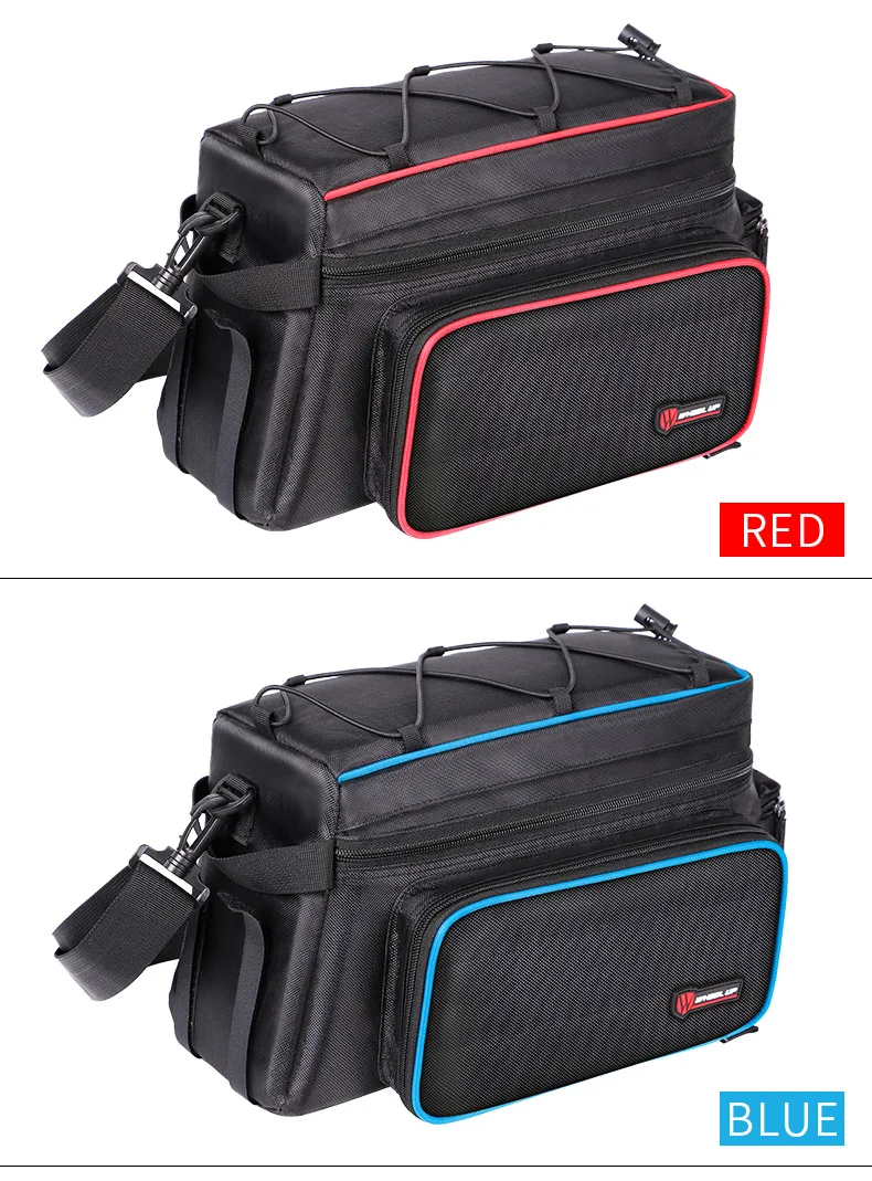 Flash Deal 2017 New Cycling MTB Mountain Bicycle Bag Large Capacity Foldable Rainproof Bike Saddle Bag Reflective Trunk Pannier Backpack 19