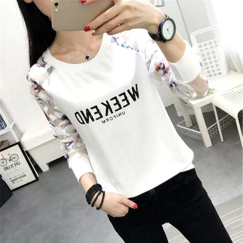 

Women Shirts 2018 Autumn Elegant Female O-Neck Fashion Long Sleeve Shirt Solid Blusas Casual Loose Tops Multiple versions