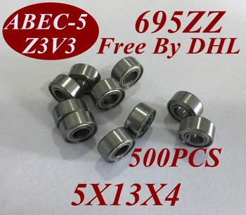 

500Pcs 695Z 695ZZ 695 ZZ 695-Z 695-ZZ 5X13X4 MM 5*13*4 MM Miniature roller shaft motor deep groove Ball Bearing tools