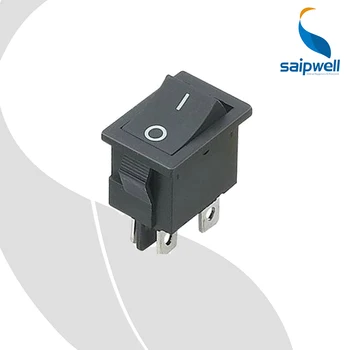 

5pcs/lot AC 250V/6A 125A/10A 4 Pin ON-OFF Mini Boat Rocker Switch WIth Light,Bottom Switch KCD1-104
