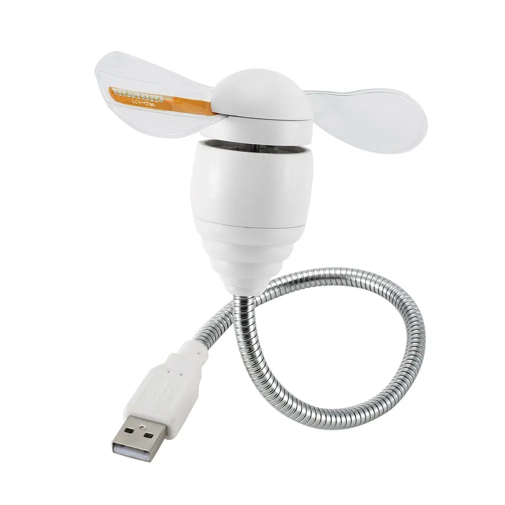USB светодиодный вентилятор-часы USB-Powered портативный вентилятор светодиодный программируемый вентилятор для сообщений мини-вентилятор для ноутбука и ПК