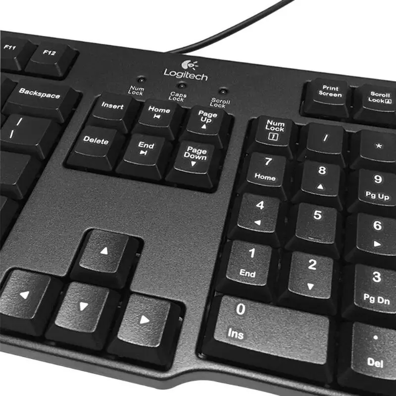 Logitech MK100 проводной клавиатуры Мышь комбинированный набор 104 ключ PS/2 клавиатуры USB 1000 Точек на дюйм Мышь для офиса/дома/ПК/компьютера/ноутбука