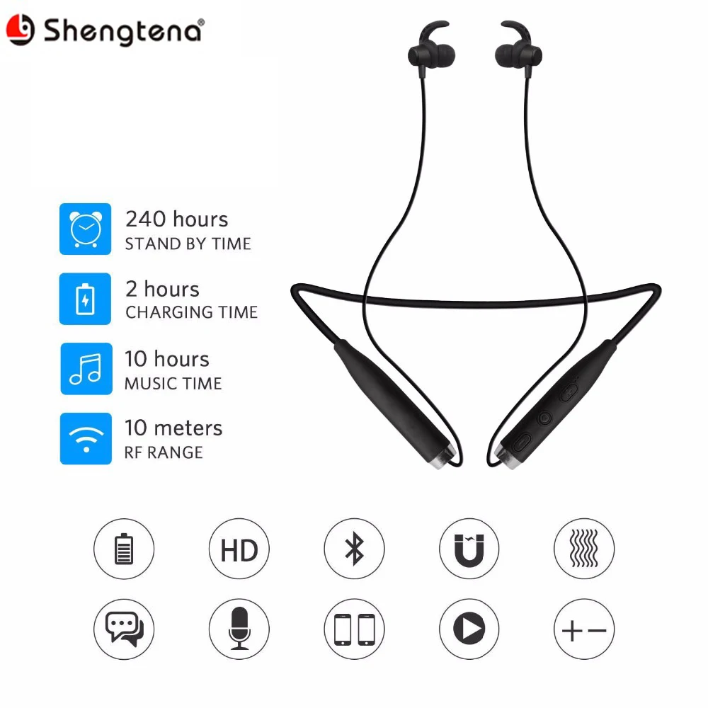Shengtena Wireless Bluetooth Headphone Earphones with Microphone Waterproof Hands free Headset STN-V88 For Phone iPhone Android |