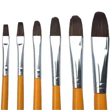 6 шт. щетинки краски кисти Акварельные акриловые краски кисть пиковая строка кисть гуашь в наборе краски ing кисти товары для рукоделия