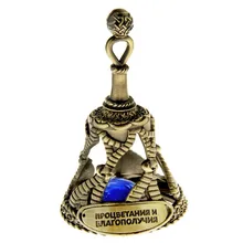 "Колокольчик амулет достаток и самочувствие". Archaize товары для украшения дома/офиса. Металлический рельефный колокольчик. шармы рождественские подарки