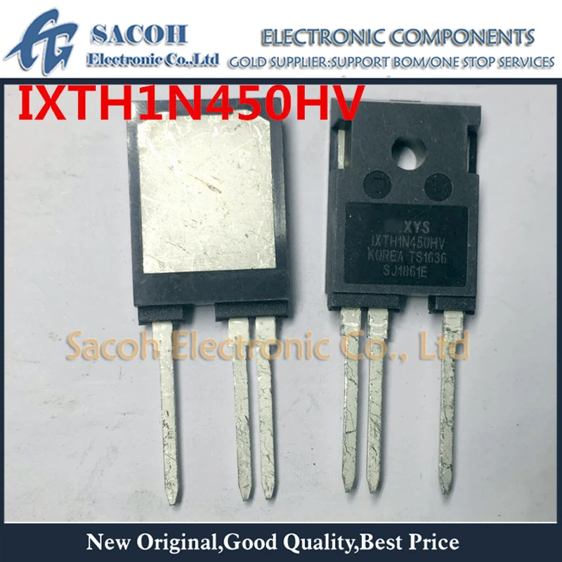 

Free Shipping 1Pcs IXTH1N450HV IXTH02N450HV IXTH03N400 TO-247 1A 4500V Very High Voltage Power MOSFET