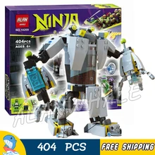 404pcs New Ninja Baxter Robot Rampage Mech 10209 DIY Model Building Blocks Children Toys Bricks Movie Games Compatible with Lego