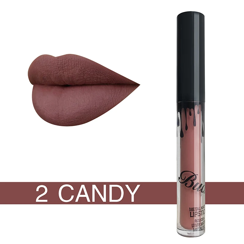 HTB1toE1SpXXXXXDXXXXq6xXFXXXH image HTB1toE1SpXXXXXDXXXXq6xXFXXXH BUD K Brand liquid Kyliejenner lipstick glitter Sexy Color waterproof Long Lasting mate gloss pen Make up red matte lip baton