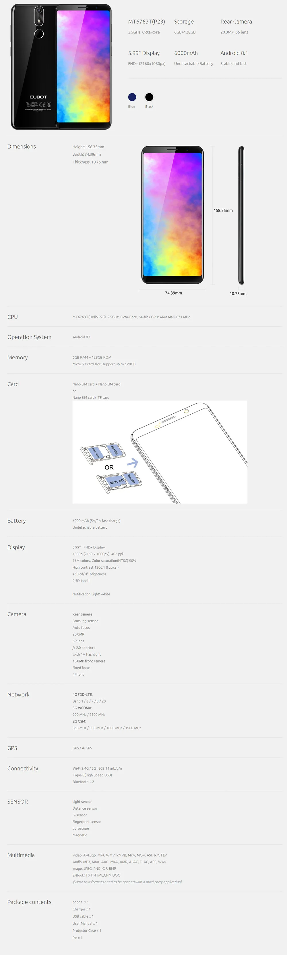 Cubot-Power-Tech-Specs