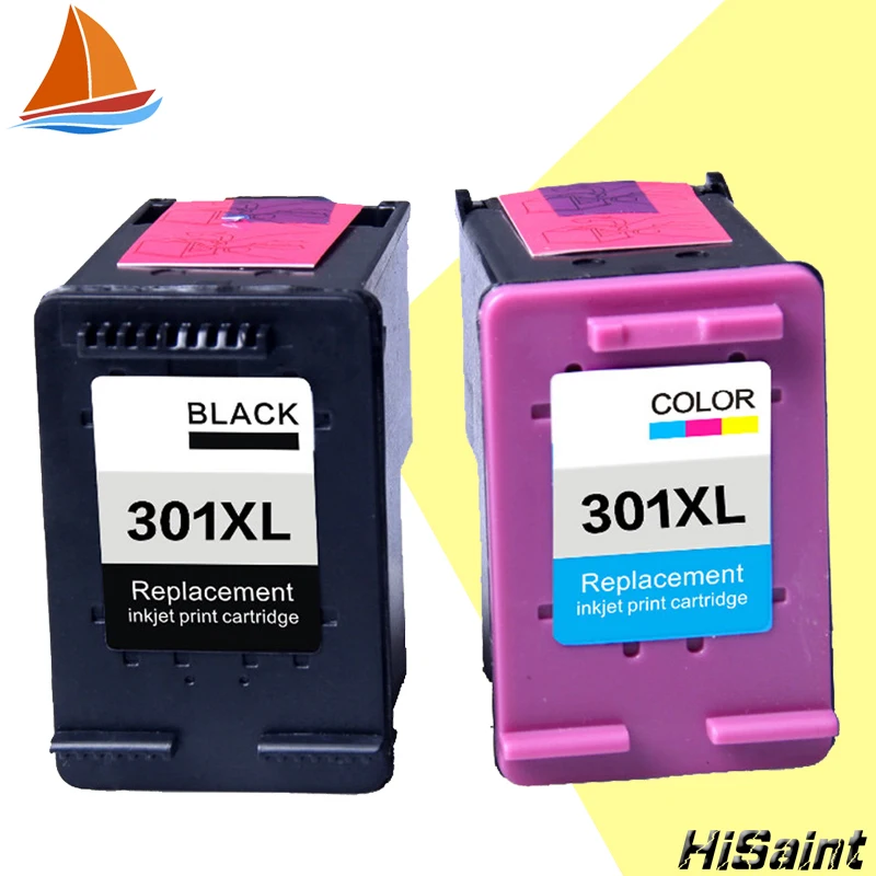Hisaint Listing 2 Pack 301XL Ink Cartridge Replacement for HP 301 xl