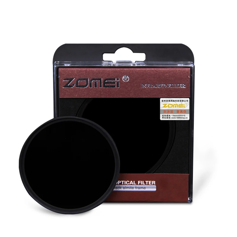 ZOMEI 67mm IR Infrared Filter IR680 IR720 IR760 IR850 IR950nm Glass X