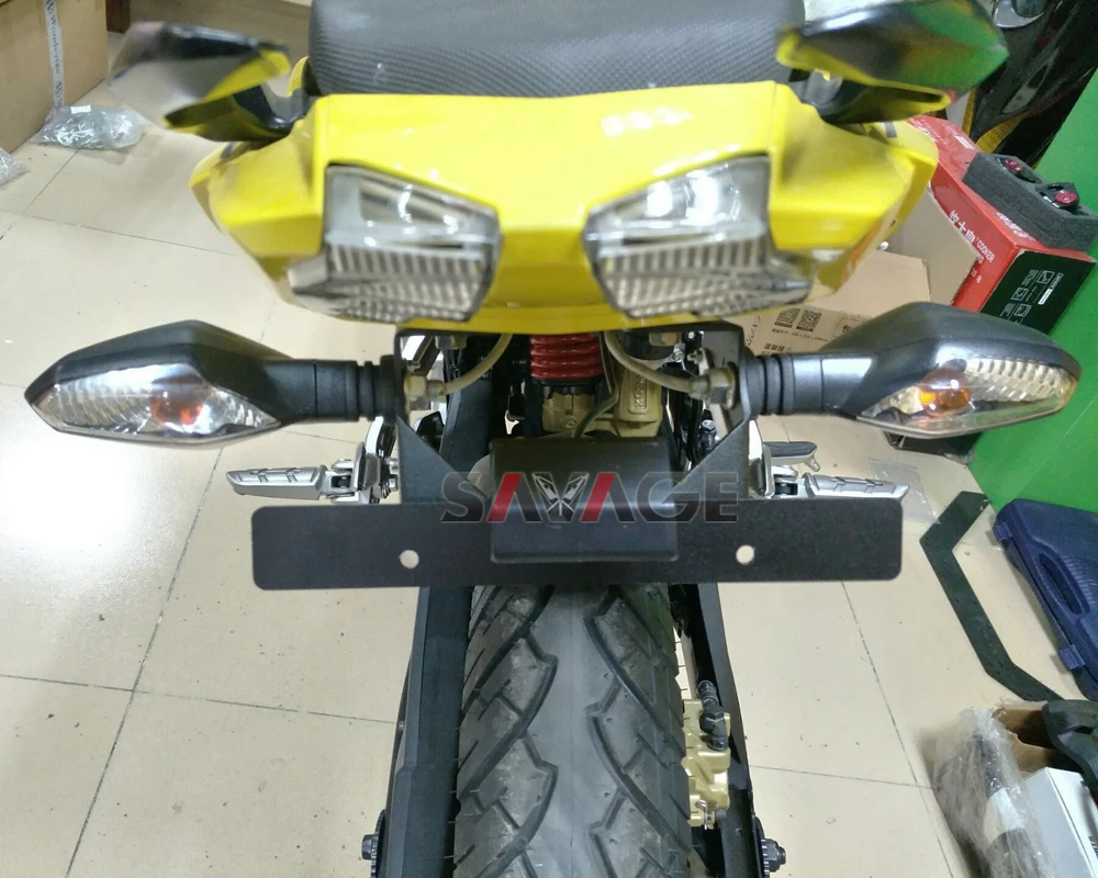 Для bajaj Pulsar 200 нс/Pulsar 180/150/135 НС мотоциклетные ХВОСТ TIDY Fender eliminator регистрации Номерные знаки для мотоциклов держатель светодиодные