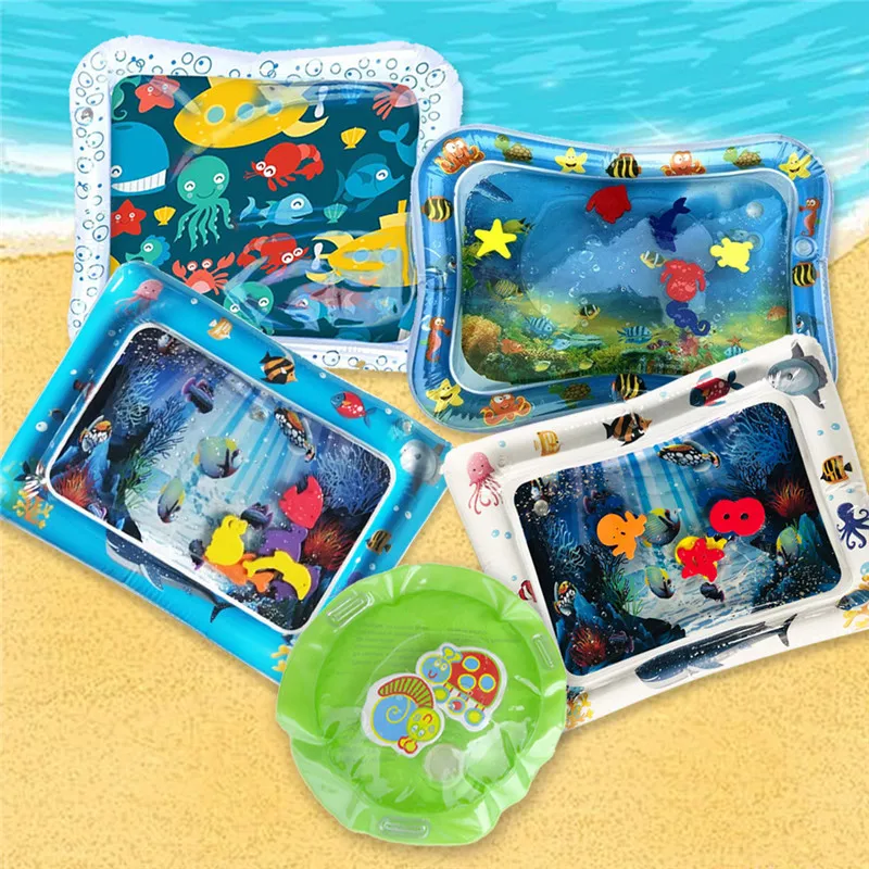 Безопасная акула надувной водный коврик заполненная подушка игрушки для детей сжимающая воздушная игрушка водная забава для летнего подарка