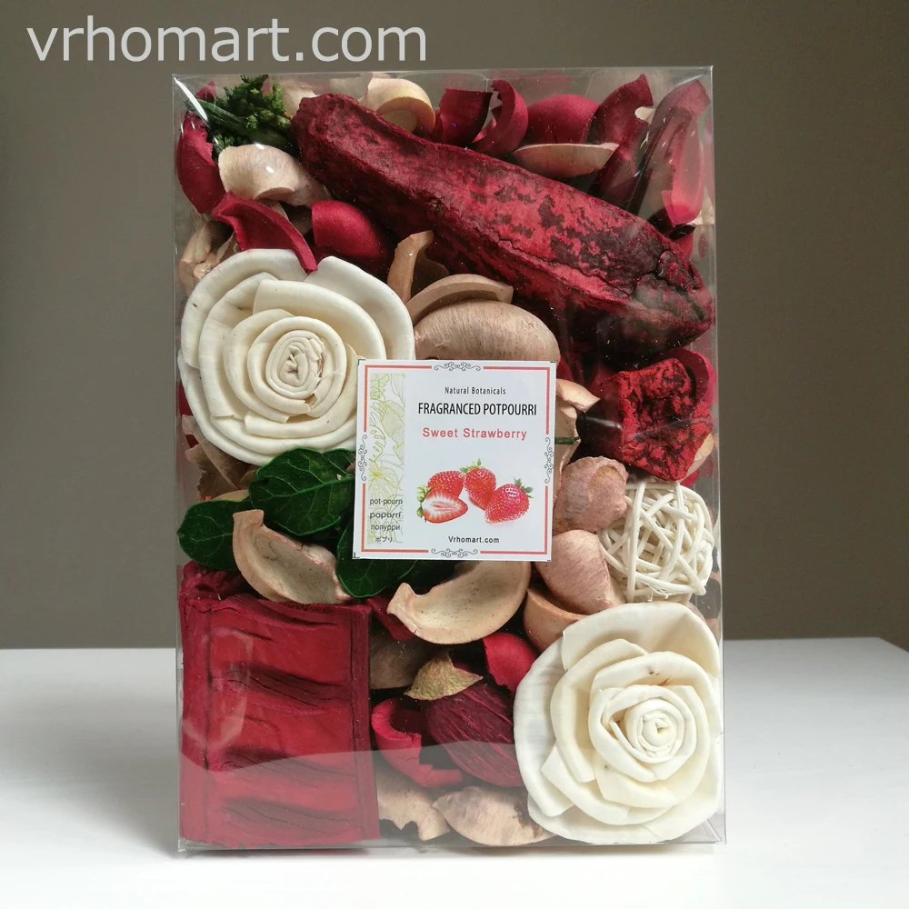 

Sweet Strawberry petals Primitive Bowl Fillers and Potpourri dried flowers petals Decorative Fragrant batanical sachet incense