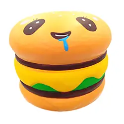 Мягкий Новый Smooshy Mushy Simulation Drooling Expression Burger медленное отскок декомпрессия вентиляция Игрушка снятие стресса игрушка
