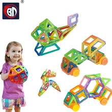 BD Mini Magnetic Blocks 190pcs Magnetic Designer Blocks Construction Plastic Educational Magnetic Blocks font b Toys