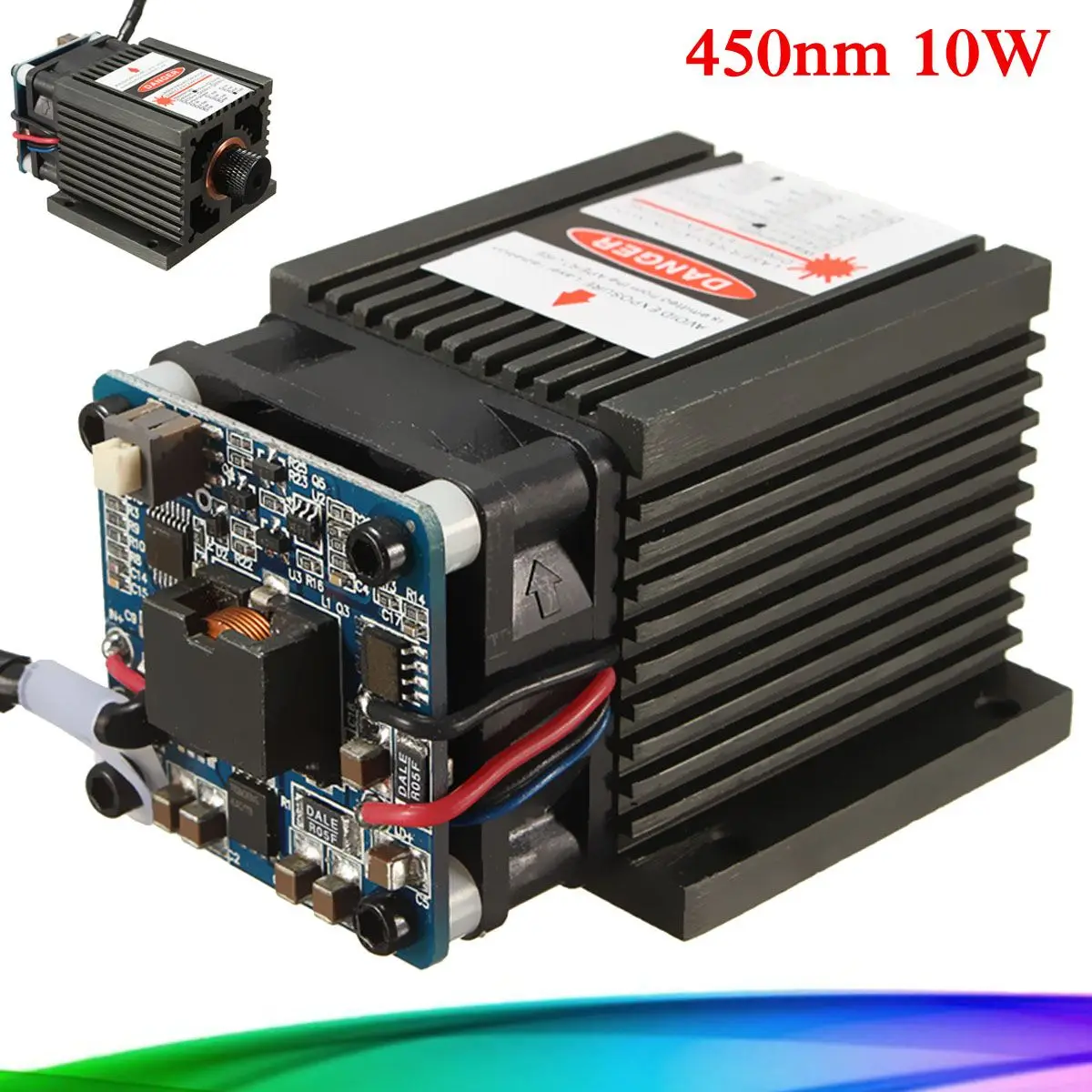 

450nm 10W Blue Laser Head Engraving Machine Module 8000h Aluminum for DIY Laser Engraver Cutter Printer Machine