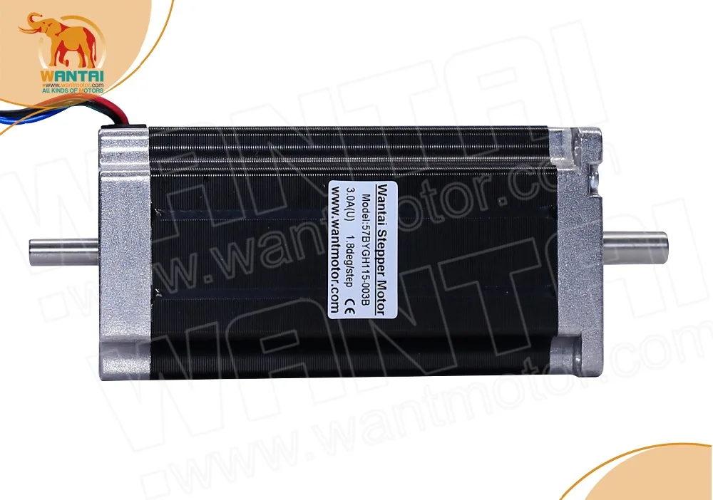 (EU Ship!) Nema 23 Wantai Stepper Motor 425oz in 3.0A 4 осевой ЧПУ гравер резак 3D Reprap Принтер 57BYGH115