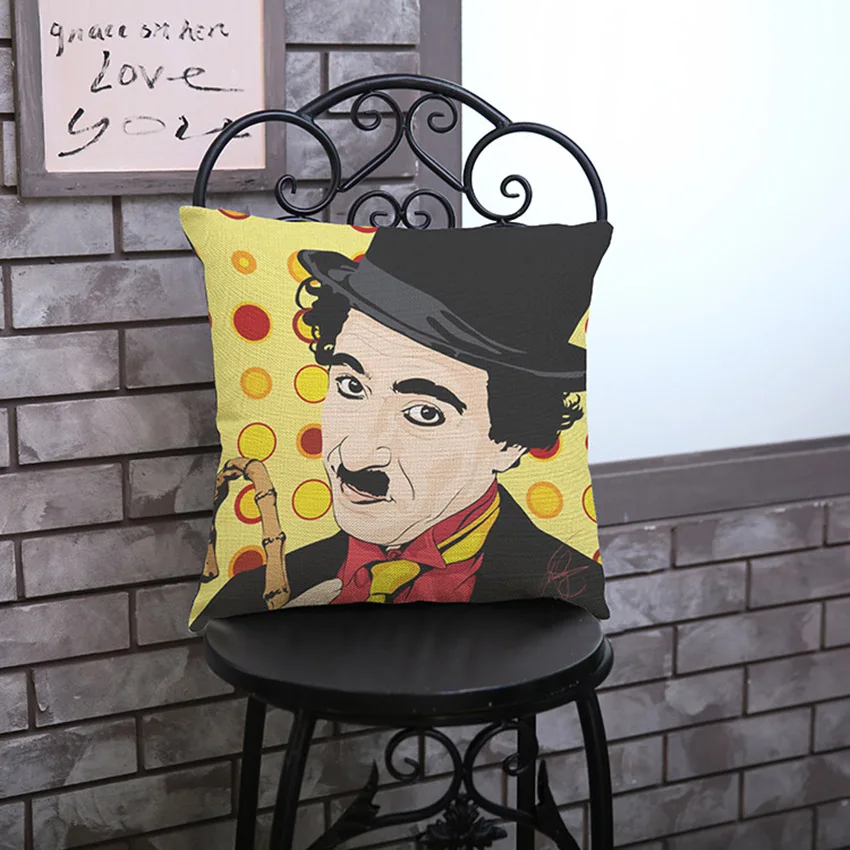 Pop Classic Cartoon Chapin Джеймс Дин. Подушка в стиле Хепберн Монро 45 х45 см|pillow 45x45cm|cushion