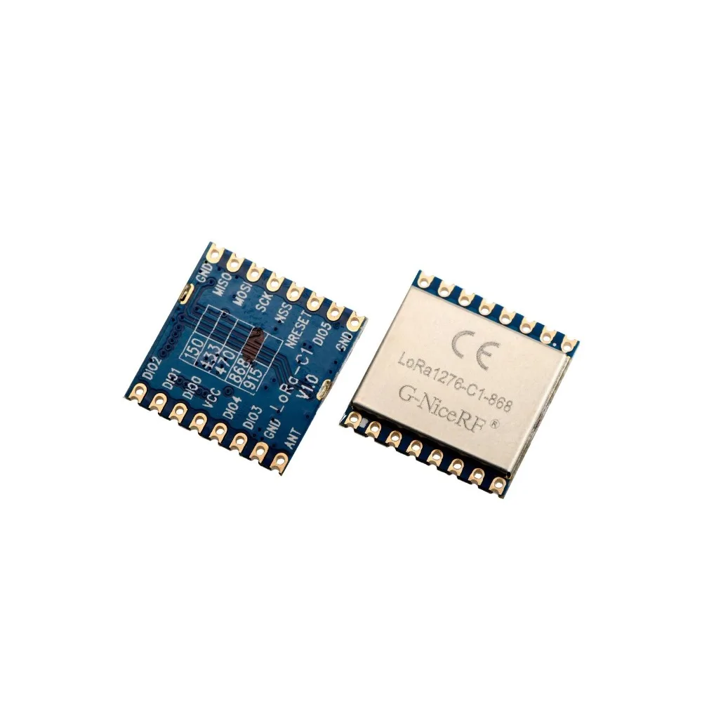 

G-NiceRF 10PCS 868mhz LoRa1276-C1 SX1276 LoRa Module 20dBm 100mW 3-5KM small size CE Certificate