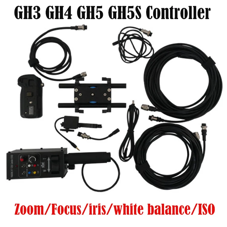 Gh3 Gh4 Gh5 Gh5s Zoom Focus Iris Remote Control White Balance/ Fn/iso Controller For Panasonic