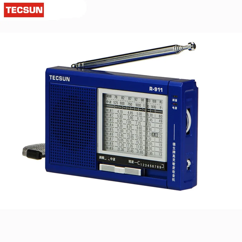 Tecsun R-911 радио World band радио приемник многодиапазонный высокочувствительное радио цифровой приемник цифровая Демодуляция стерео радио