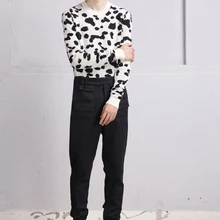 27-44большие мужские штаны, мужские брюки, мужские повседневные штаны, черные мужские штаны Гарун, одежда певицы