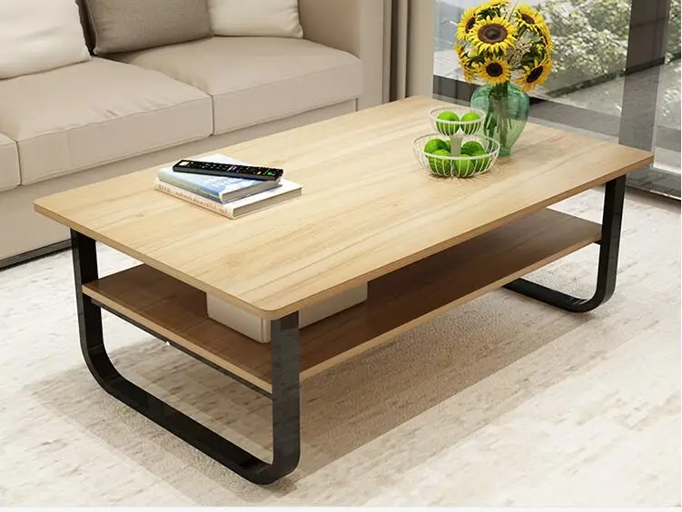 100*60 см современный деревянный стол для ноутбука двухслойный Многофункциональный прикроватный столик для гостиной чайный столик складной компьютерный стол