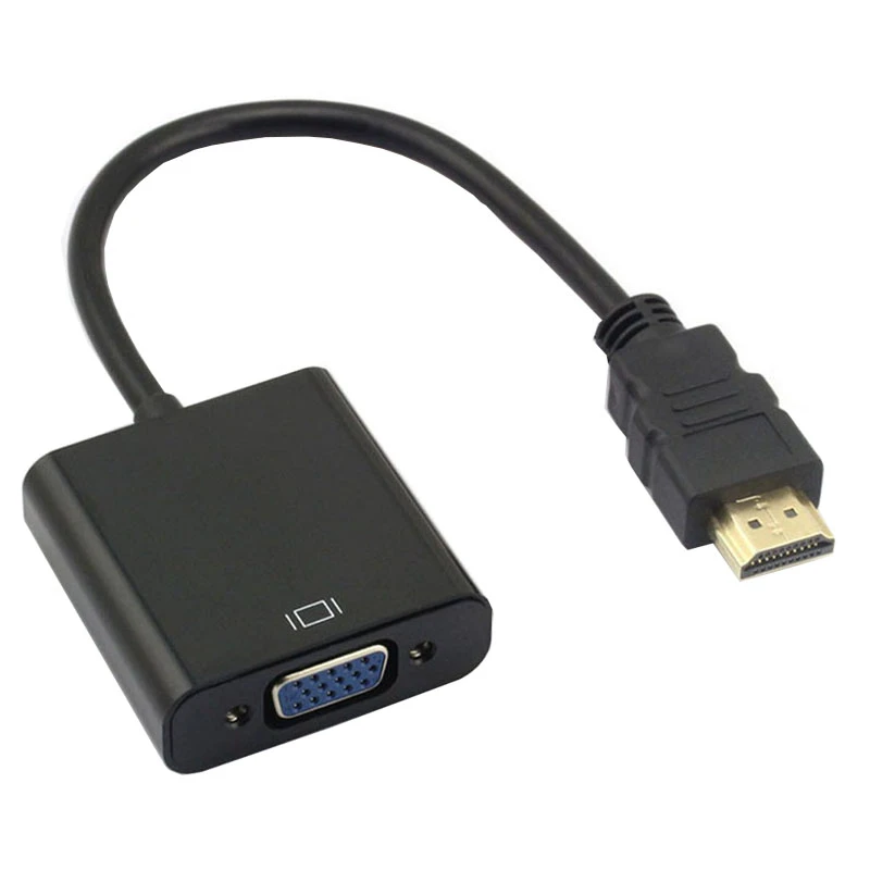 Adaptador HDMI a VGA de 1080P, conector convertidor de señal Xbox 360, PS3, PS4, PC, portátil, TV Box, proyector|connector hdmi|connector vgaconnector laptop - AliExpress