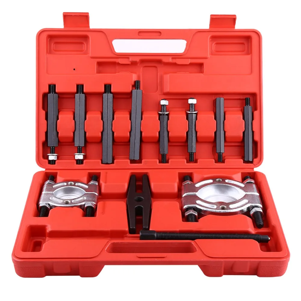 

12 Pcs Bearing Splitter Gear Puller Fly Wheel Separator Set With Blow Mold Tool Kit