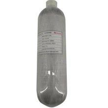 Acecare tanque de fibra de carbono de aire comprimido CE, 1,1 L, Mini tanque de buceo para Paintball, Airsoft, cilindro de alta presión, botella PCP