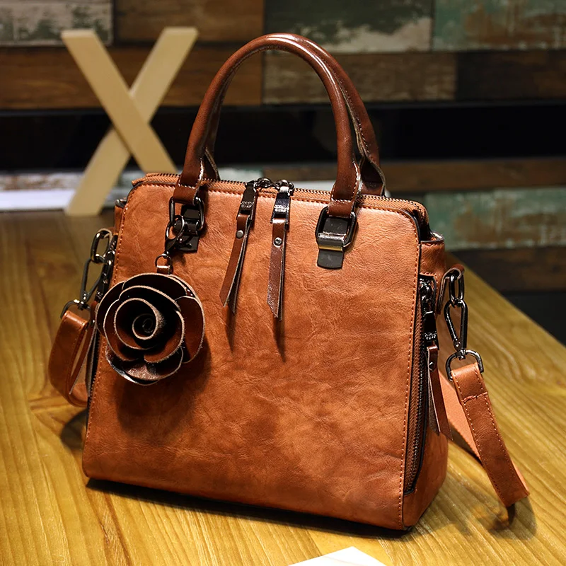 

Genuine Leather Bags For Women 2018 Luxury Brand Handbags Women Bags Designer Shoulder Bags Vintage Crossbody Messenger Bags T22