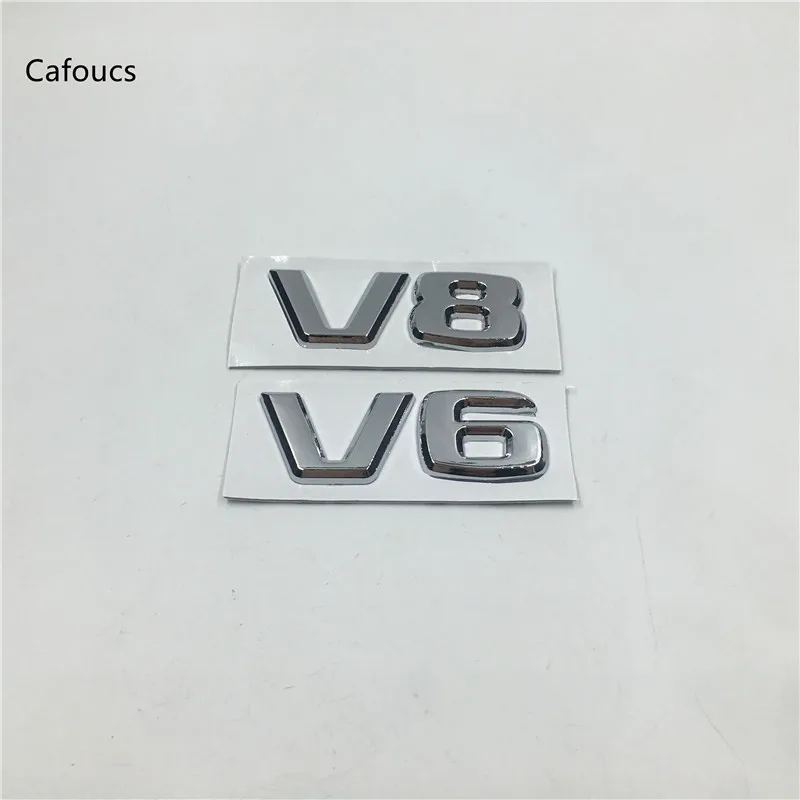 Cafoucs для Mercedes Benz AMG V6 V8 компрессор, логотипы марок машин из АБС-пластика Пластик буквами логотипами багажник хвост крыло наклейки