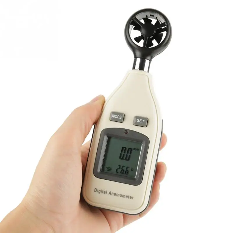 GM816A Handheld Digital Air Wind Speed Meter Anemometer Thermometer